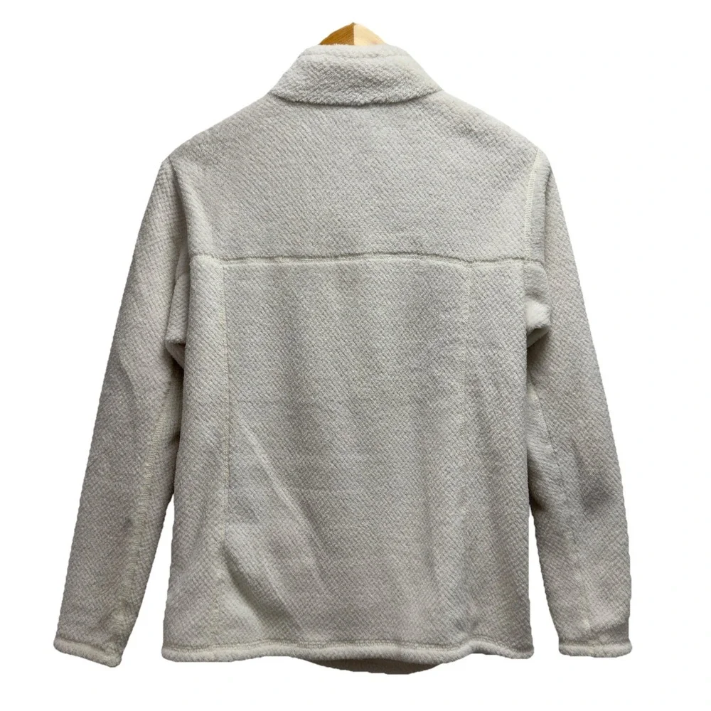 Patagonia Girls XXL Re-Tool Snap T Soft Teddy White Fleece Fluffy Sweater Jacket